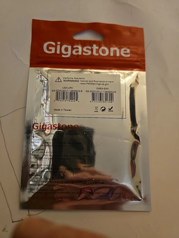 Gigastone U1 Class 10 128GB 2-Pack SD Cards (GS-SDXC80U1-128GBX2-B) - Image 3 of 3