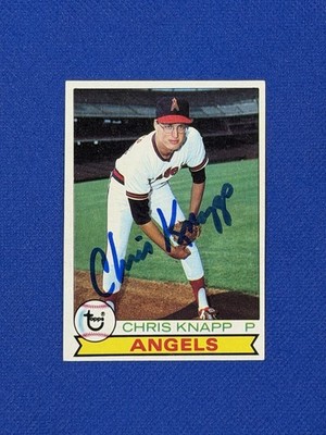 1979 Topps CHRIS KNAPP Autograph Card #453 ANGELS signed auto Z 
