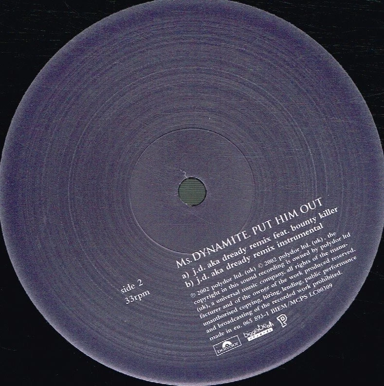 Ms Dynamite Put Him Out 12" vinyl Europe Polydor 2002 EP in picture sleeve - Image 4 of 4