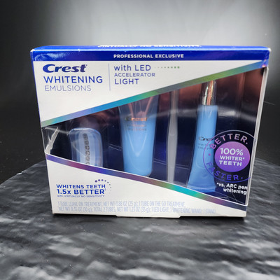 Crest Whitening Emulsions LED Accelerator Light Kit Exp 2/24 Professional