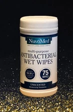 Nuvomed Antibacterial wipes unscented