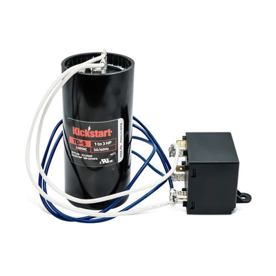 #ad T05 330VAC 189 227MFD 1 to 3 HP Saver Hard Start Capacitor Relay kit for A C $14.99