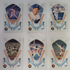 MLB/USFS 1988 L.A. Dodgers Record Breakers 6 Card Lot Cey Brewer Russell