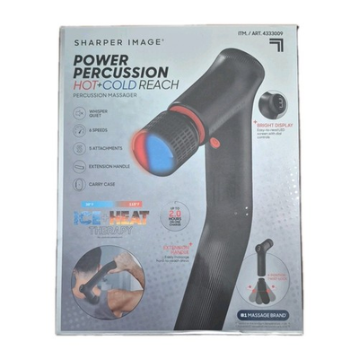 #ad Sharper Image Power Percussion Hot Cold Reach Percussion Massager $89.00