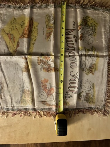 Vintage Niagarafälle Souvenir Seidentuch Banner American Falls & Brautschleier Fa - Bild 14 von 14
