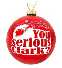 You serious Clark Red Glass Christmas Vacation Ornament new In Original Box 