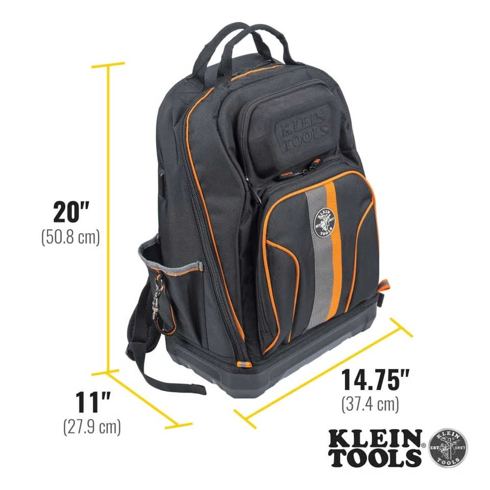 Klein Tools Tradesman Pro Xl Tool Backpack With Usb Charging And 40 Pockets - Image 4 of 4