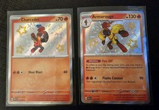 Charcadet 114/091 & Armarouge 115/091 Paldean Fates Pokemon Shiny Baby NM on eBay