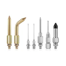 7PCS Grease Gun Needle Tips Accessories Kit Set Mini Needle Dispenser Rubber ...