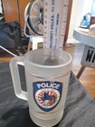 Frosted glass beer stein official insigna of the Midland Texas Police — photo 6