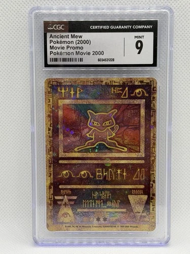 ANCIENT MEW Holo Rare Movie Promo Pokemon Card CGC 9 MINT