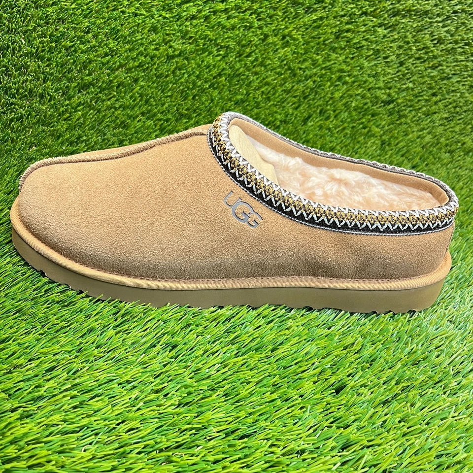 Zapatillas sin cordones UGG Tasman para hombre talla 15 marrón informales clásicas de gamuza Foto 3 de 4