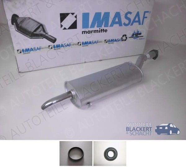 Imasaf Esd Auspuff Endtopf FüR Fiat Croma (154) 2000 I.E. Turbo-image