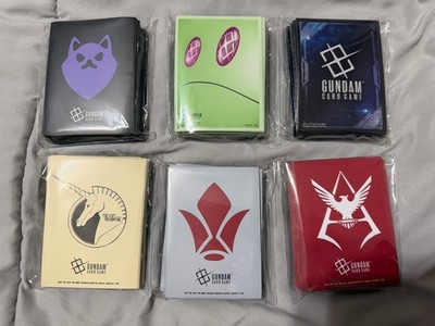 Gundam Card Game Official Card Sleeves set of 6 - Bandai Card Fest