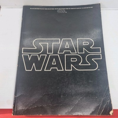 Star Wars Deluxe Souvenir Folio Book 1977 P0214VSA Original Movie Photos Music 