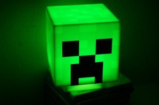 Paladone Minecraft Creeper Light Decor Official Creeper Sound Works Green Cube