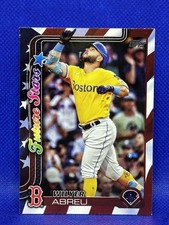 2025 Topps Future Stars Wilyer Abreu #367 Independence Day #/76 Boston Red Sox