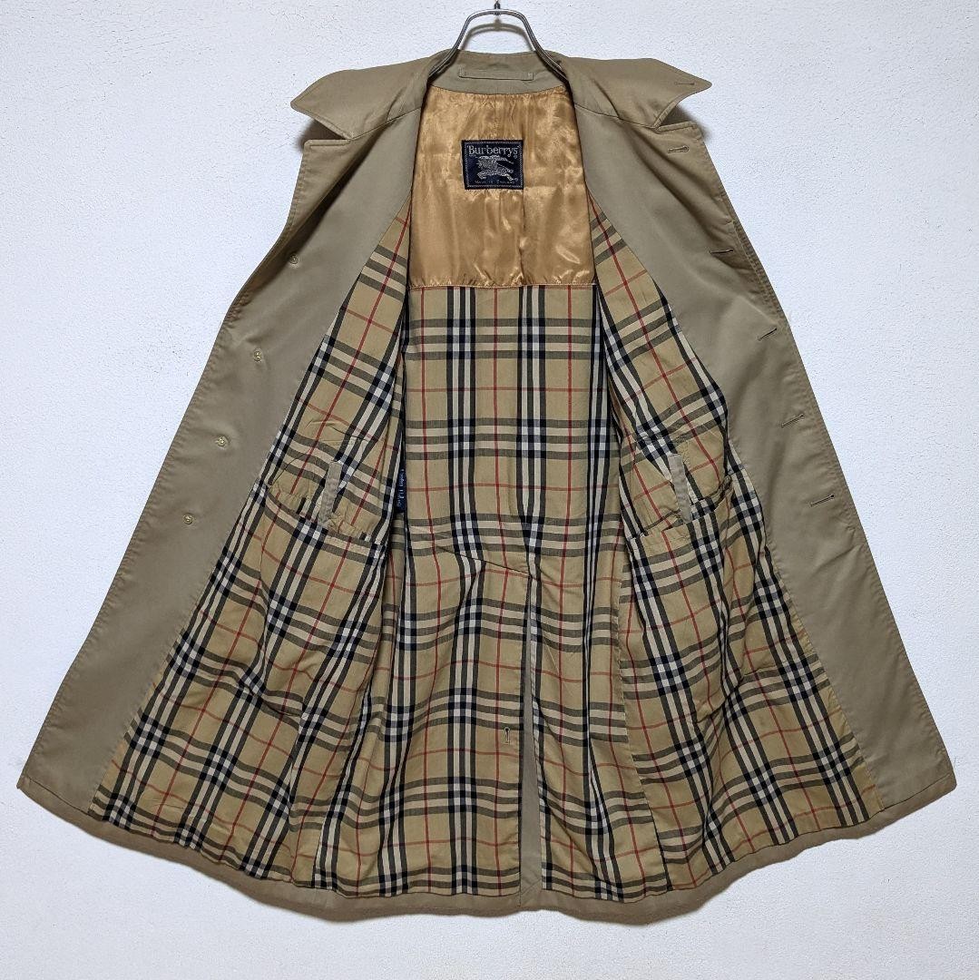 Burberrys Vintage 80s 90s Balmacaan Coat Made in England Beige Mens Size M thumbnail 4