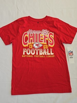 NFL Kansas City Chiefs Football Kids Child Shirt Size Small 6/7 NWT T8