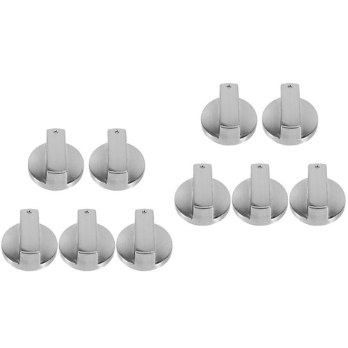 2 PCS Gas Stove Knob Stoves Control Knobs Stainless Steel On-Off ...