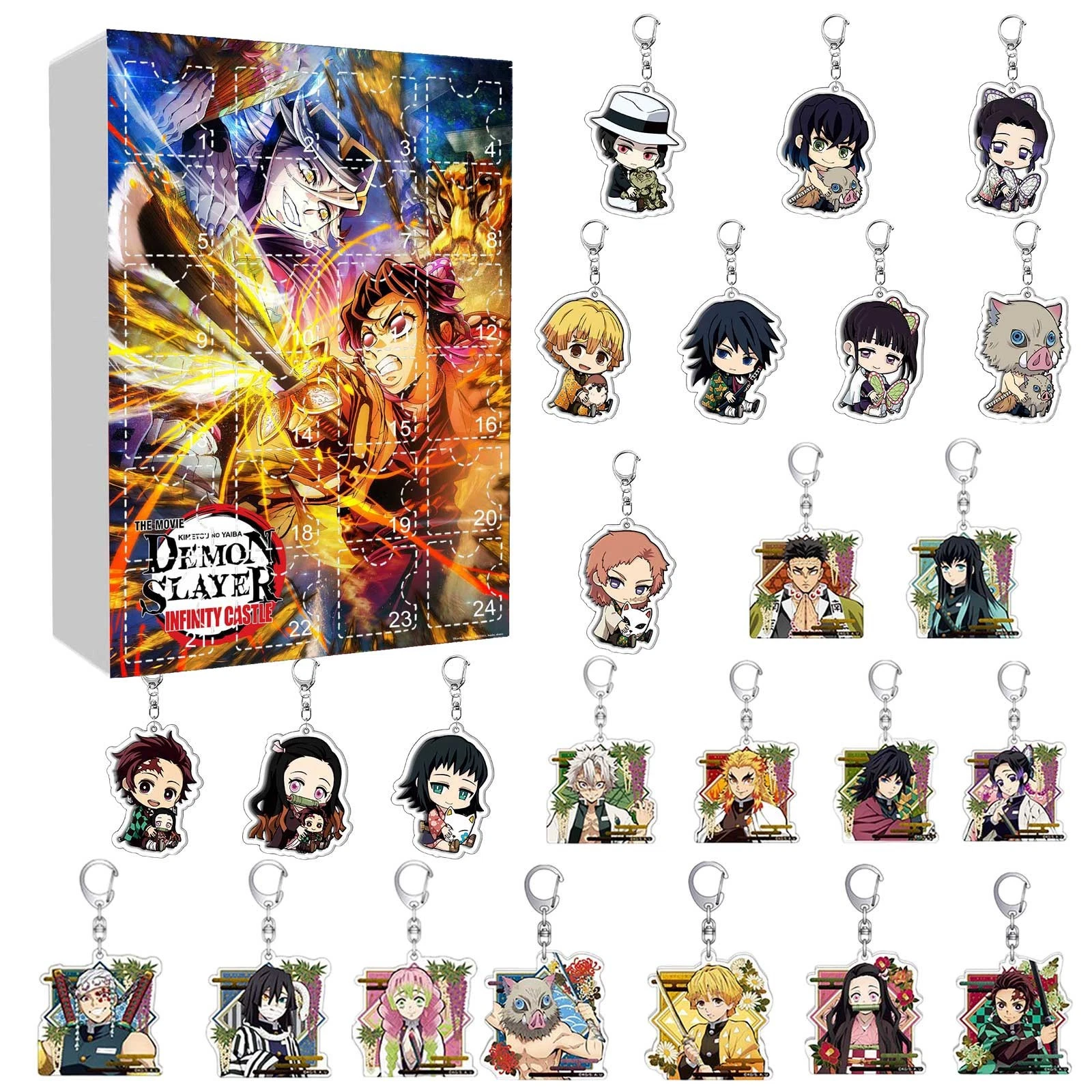 Demon Kimetsu no Yaiba Acrylic Advent Calendar Blind Box 2025