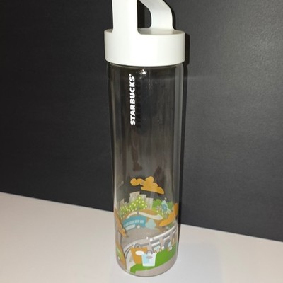 RARE Starbucks Makati Philippines Global City Series Glass Water Bottle 18.5oz