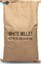 84075 White Proso Millet Wild Bird Food 50-Pound white millet