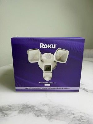 Open Box, Roku Smart Home Floodlight Camera SE Wi-Fi, Wired Security Camera