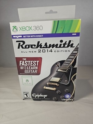 New * Rocksmith 2014 Edition * Game & Cable Included * Xbox 360 * Ubisoft 2013
