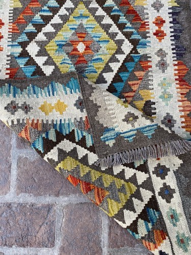 Hand Knotted Flat weave Kilim Hallway Runner Rug 300 CM x 76 CM ( KAS#44 ) - Picture 8 of 9