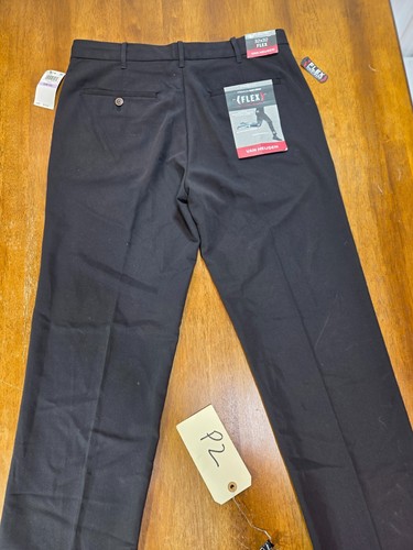 New VAN HEUSEN Flex Pants Men's Stretch Straight Fit Black 32x32 NWT - Picture 15 of 19