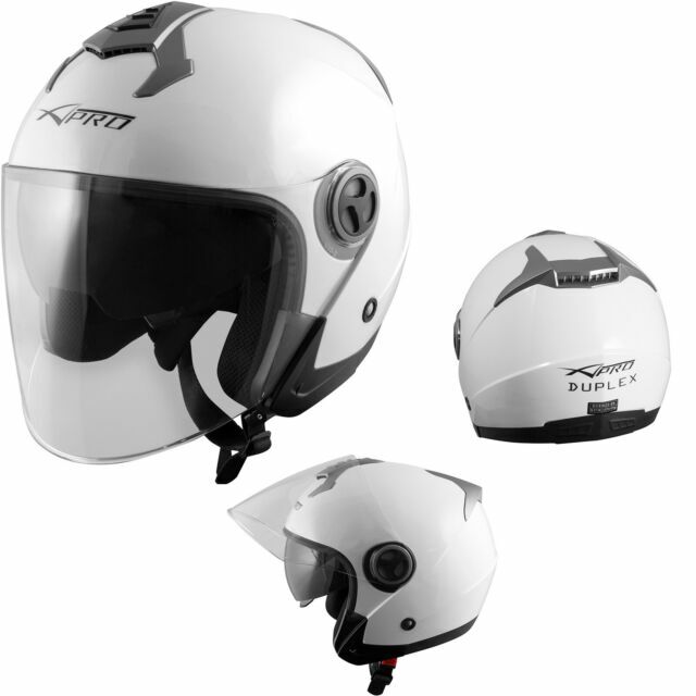 A-Pro Duplex Casco Jet per Moto Adulto Unisex, Taglia L - Bianco | Acquisti  Online su eBay