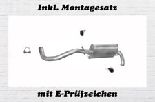 VW Lupo 1.4 1.7 D 44/55KW Endschalldämpfer Auspuff Endtopf Montagesatz BJ.98-05