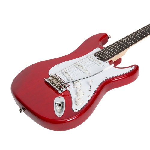 New Casino ST-Style 3/4 Short Scale Strat Beginner Electric Guitar Set (Red) - Picture 6 of 8