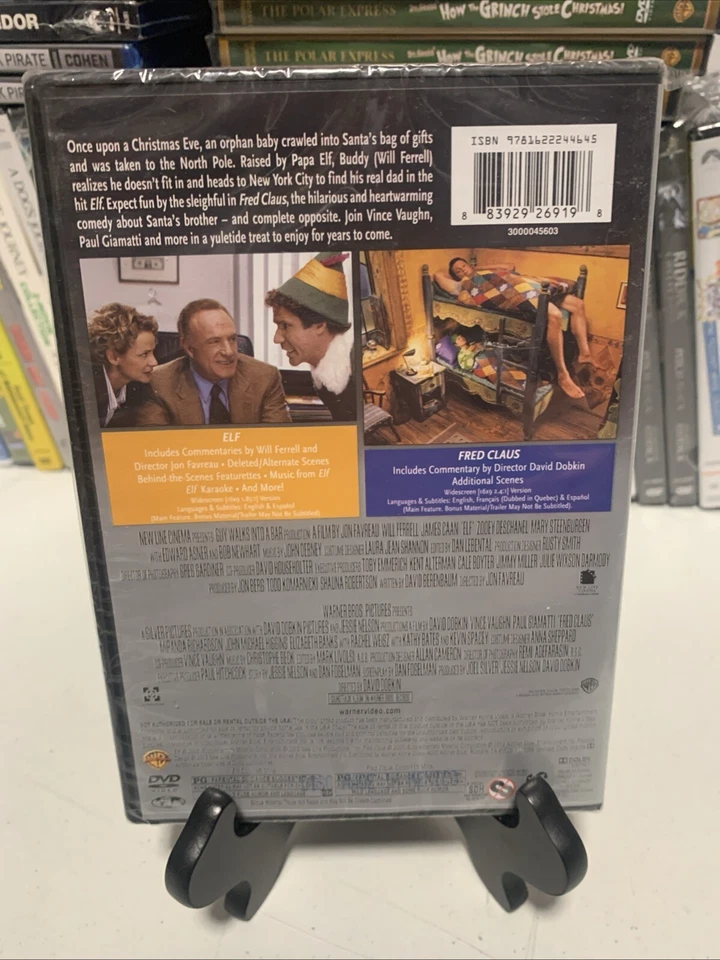 Elf & Fred Claus DVD (Double Feature) Brand New Will Ferrell Buy 3 Get 1 Free - Image 2 of 4