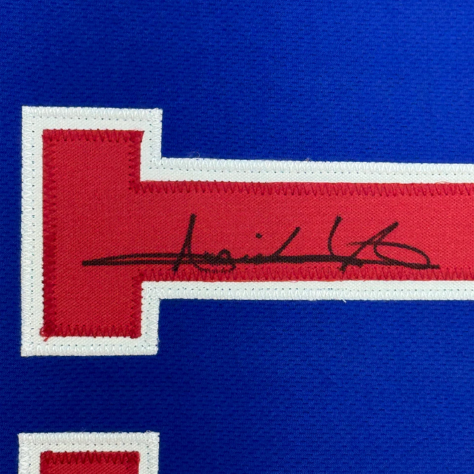 Camiseta Beckett azul Detroit emoldurada autografada/assinada ISIAH THOMAS 33x42 BAS CERTIFICADO DE AUTENTICIDADE - Imagem 2 de 2
