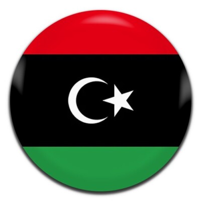 Libyen Flagge 25 mm / 1 Zoll D Pin Button Abzeichen