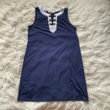 MICHAEL Michael Kors Navy Lace Up Shift Dress
