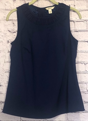Haut Femme Noir Scintillant Sans Manches EXPRESS - Taille S, Décolleté Profond, Très Bon état