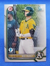 2022 Bowman First Edition MAX MUNCY 1st Year Baseball card OAKLAND A's