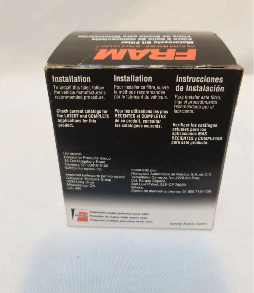 FRAM Honda Engine Oil Filter CH6009 2688 | eBay