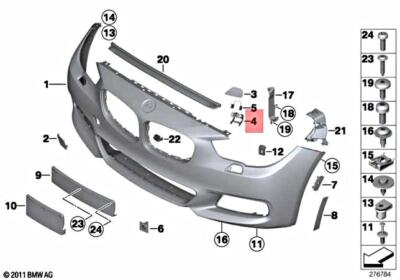 Genuine BMW F07 520d 528i 530d 155kW 530dX 535d 535dX Lever Left  