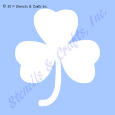 5" CLOVER STENCIL STENCILS TEMPLATES TEMPLATE BACKGROUND ART CRAFT PAINT NEW