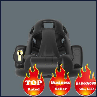Newest 3D Male Chastity Device Mini Resin Cage Men Black Double Lock Belt