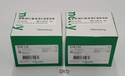 *NEW* LOT OF 2 Schneider Electric XVB C35 Orange Steady Unit 12...230V +Warranty