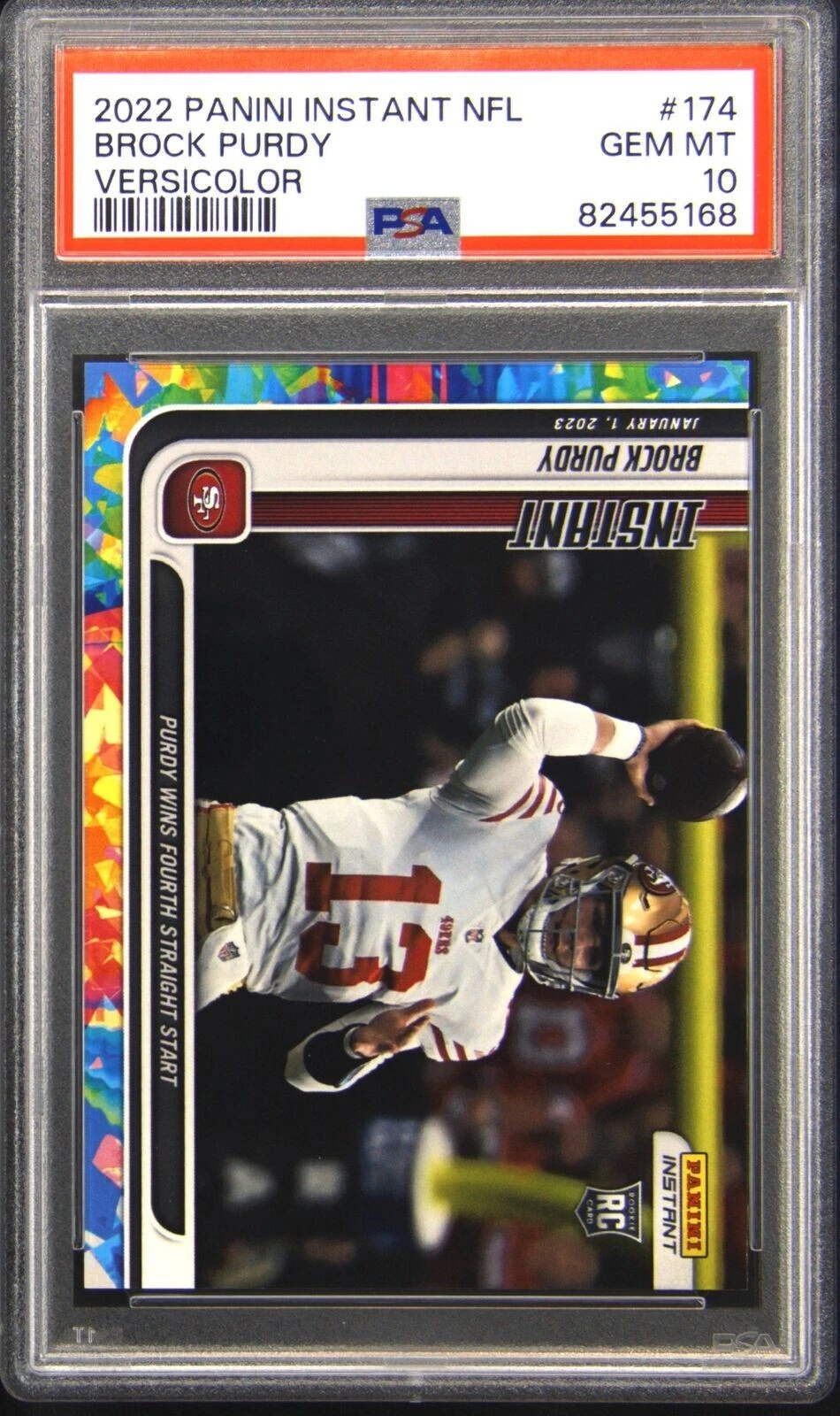 Brock Purdy Panini Instant NFL #174 Versicolor