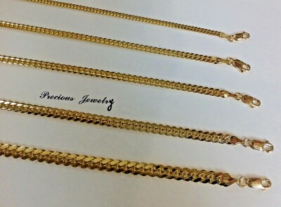 Authentic14kSolid Gold Miami Cuban Link Chain Necklace