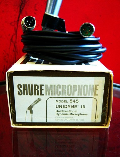 Vintage 1960's Shure 545 / DY45G dynamic cardioid microphone w extras SM57 # 1 - Picture 3 of 15