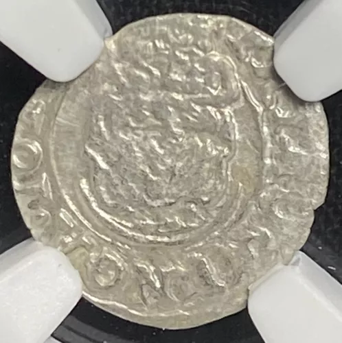 Hungary 1611 KB Madonna Child Holy Roman Emperor Rudolf II Denar Coin, NGC AU53