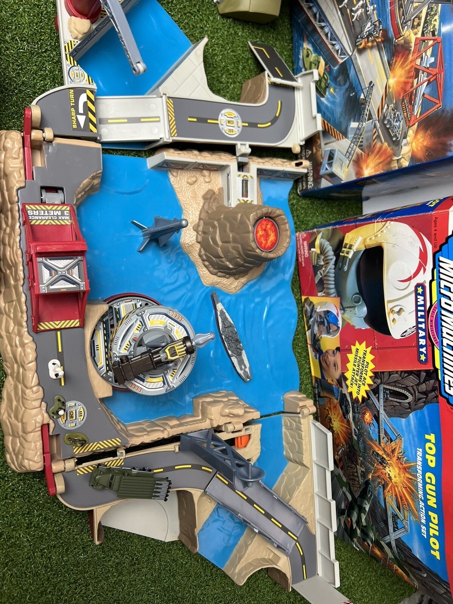 3 Sets Micro Machines: Exploration Harbor Rescue; Top Gun Pilot